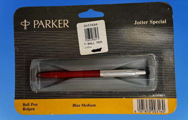 Old Stock Parker T-Ball Jotter special Ball Pen Medium Blue still in Packaging