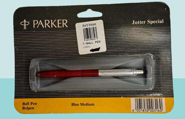 Old Stock Parker T-Ball Jotter special Ball Pen Medium Blue still in Packaging