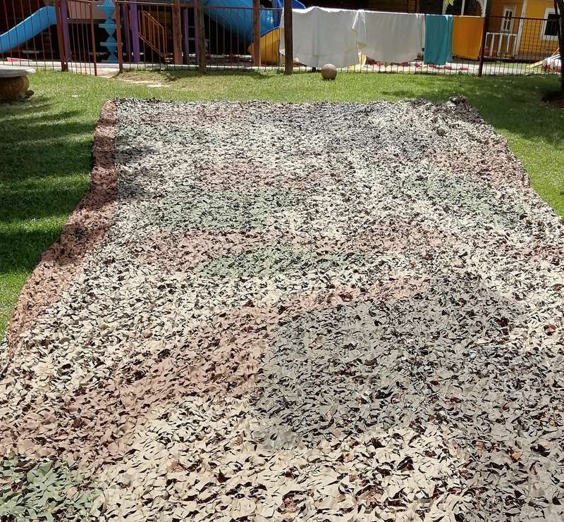 SANDF camouflage leafy net  10 x 10 m
