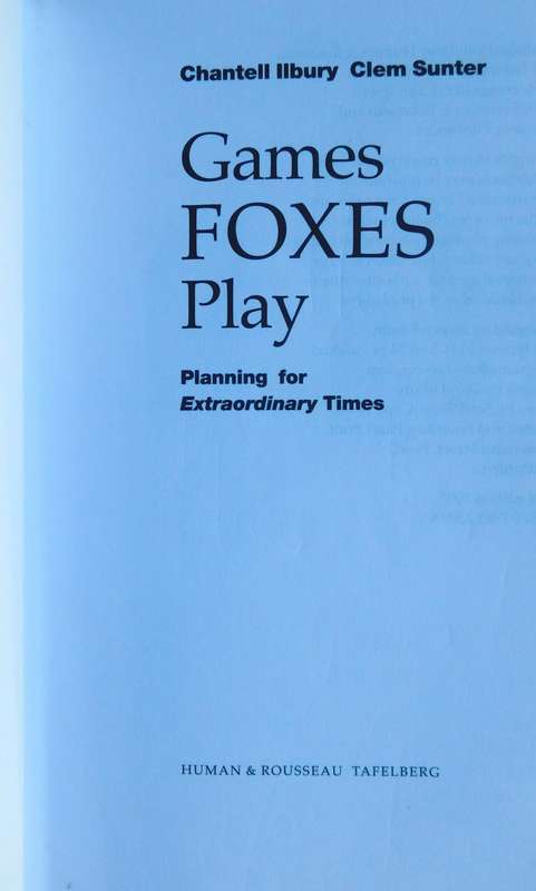 CLEM SUNTERS - Games Foxes Play (Autographed) [Book]