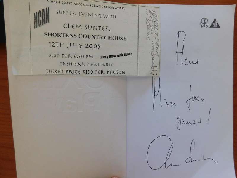 CLEM SUNTERS - Games Foxes Play (Autographed) [Book]