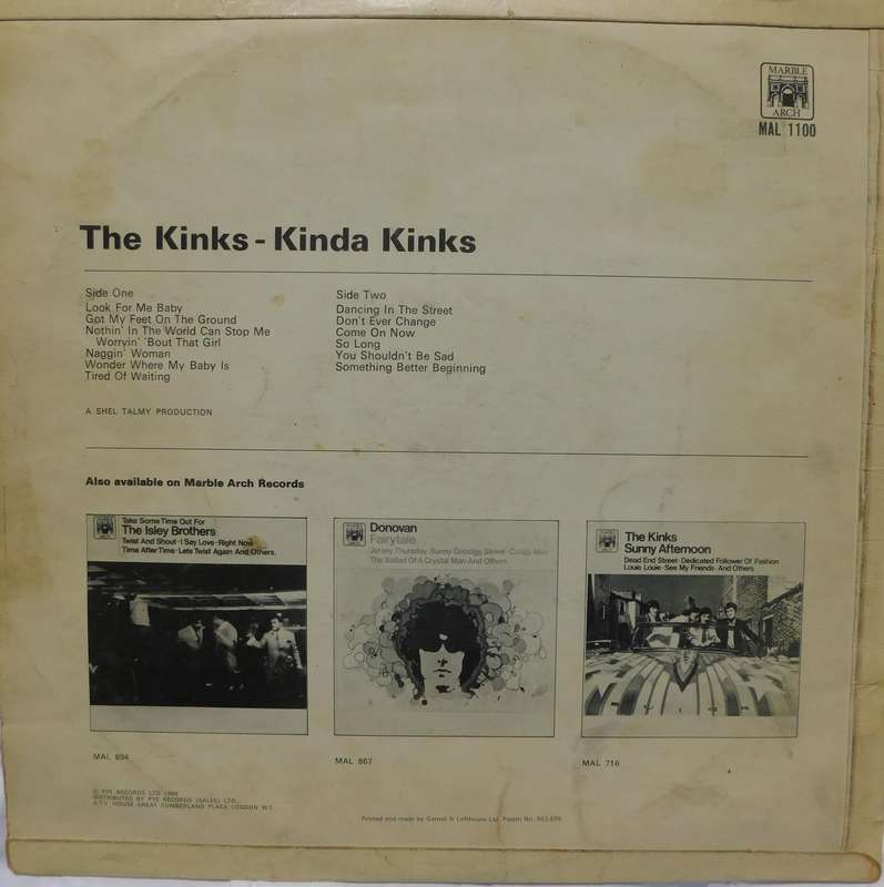 THE KINKS - KINDA KINKS [LP]