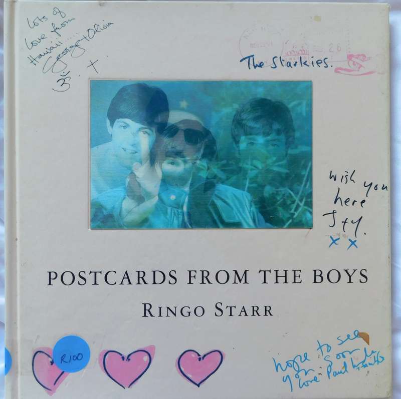 RINGO STARR - Postcards from the Boys (BOOK} COLLECTOR'S ITEM