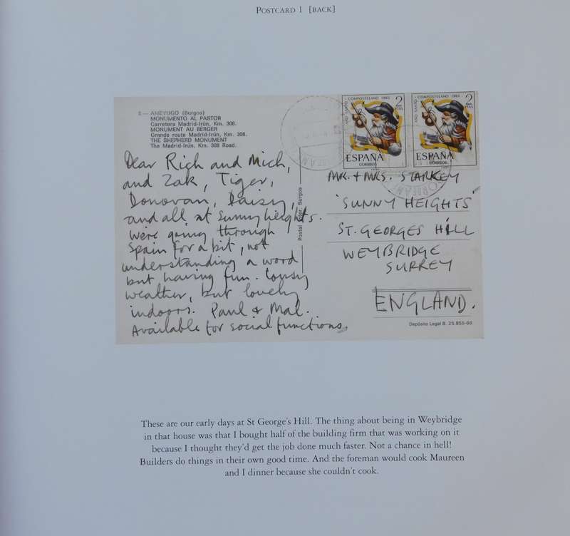 RINGO STARR - Postcards from the Boys (BOOK} COLLECTOR'S ITEM