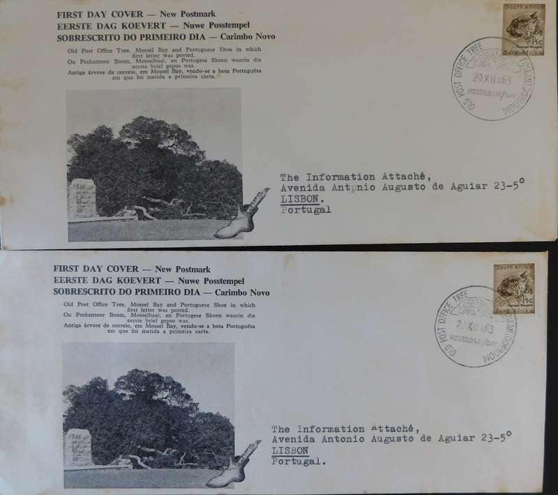 STAMPS SOUTH AFRICA FDC - Old Post Office Tree Mossel Bay (2 Items)