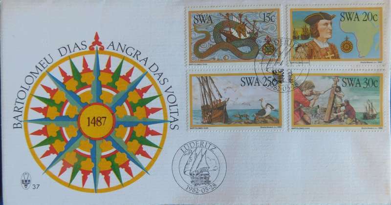 STAMPS - S.W.A. - FDC 1982 BartholomewDiaz (Set of 2)