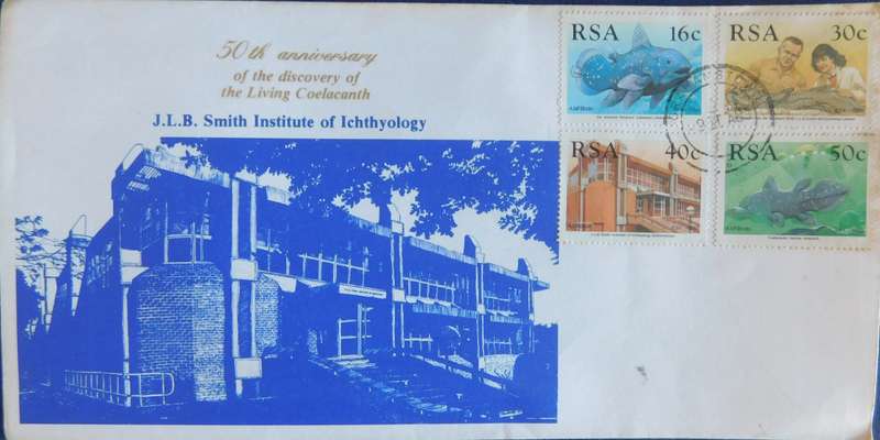 STAMPS RSA FDC - 50TH ANNIVERSARY COELOCANTH (Three FDC)