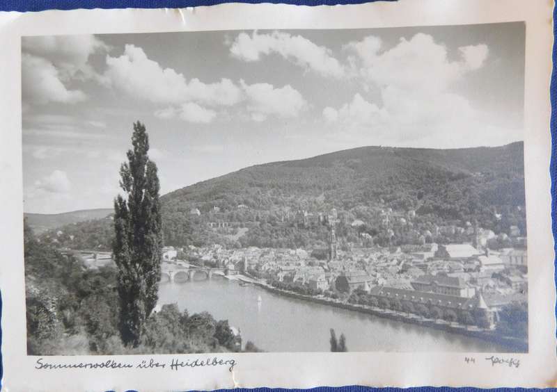 POSTCARD - Depicting B&W picture of Hamburg Germany - with 1954 German  stamps, addressed to the ...