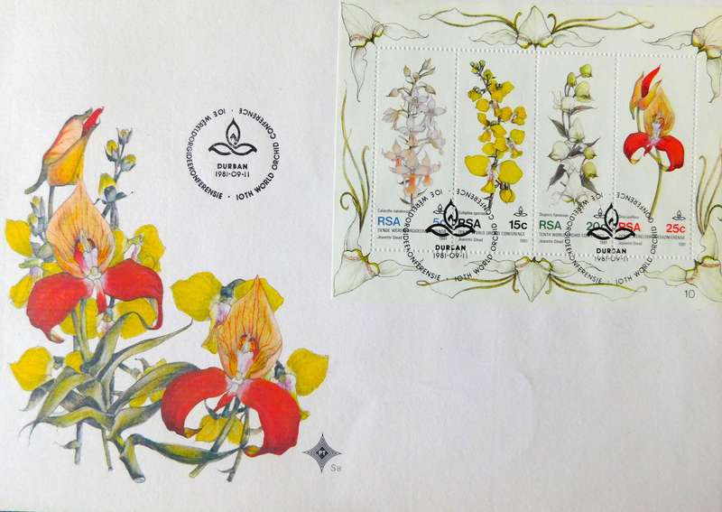 STAMPS - SOUTH AFRICA FDC - Flower Theme (Four FDC)