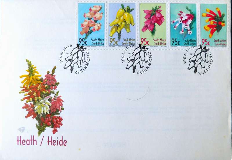 STAMPS - SOUTH AFRICA FDC - Flower Theme (Four FDC)