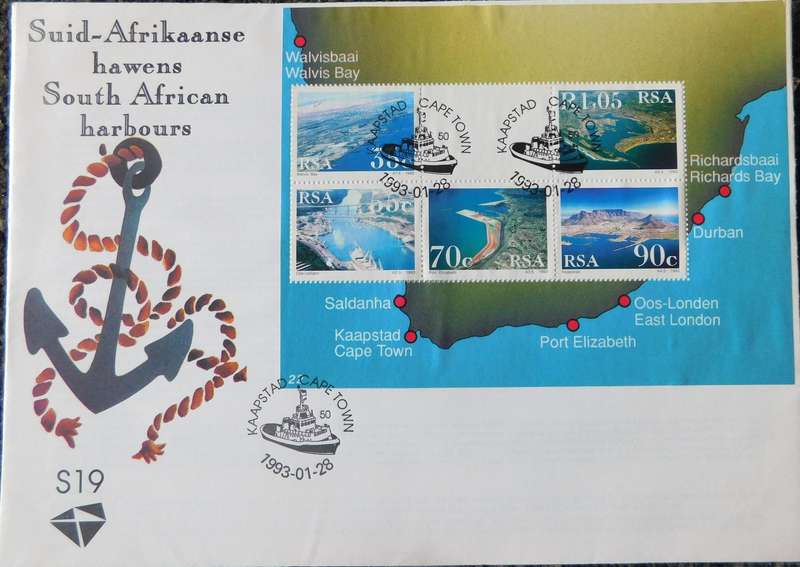 STAMPS - SOUTH AFRICA FDC -  Boat Theme (Six FDC)
