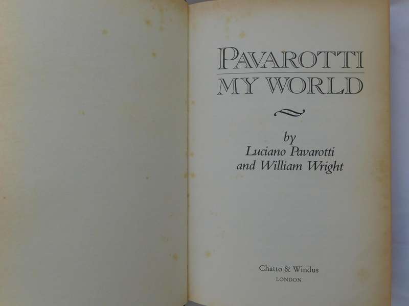 PAVAROTTi - MY WORLD  - by Pavarotti & Wright [Hardcover BOOK]