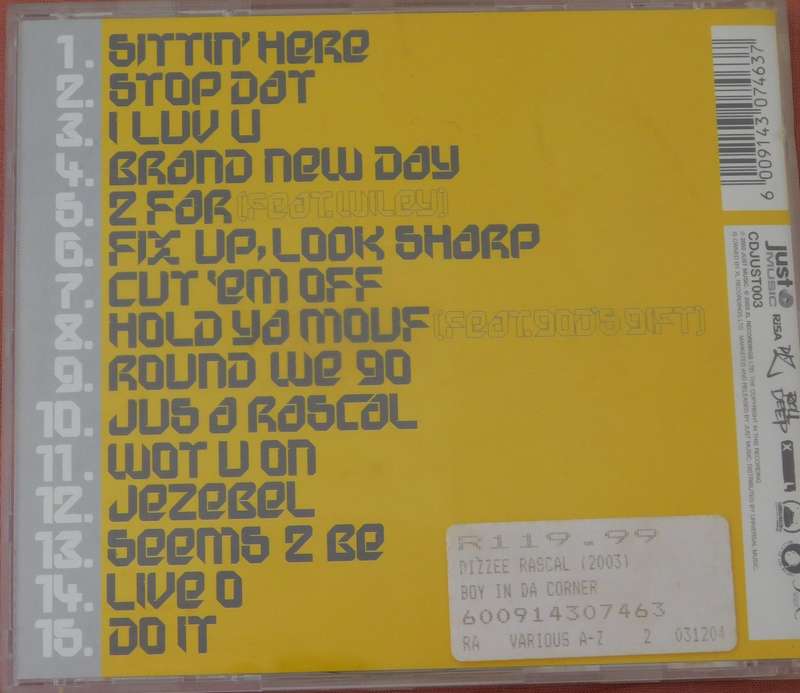 DIZZIE RASCAL - BOY IN DA CORNER [CD]