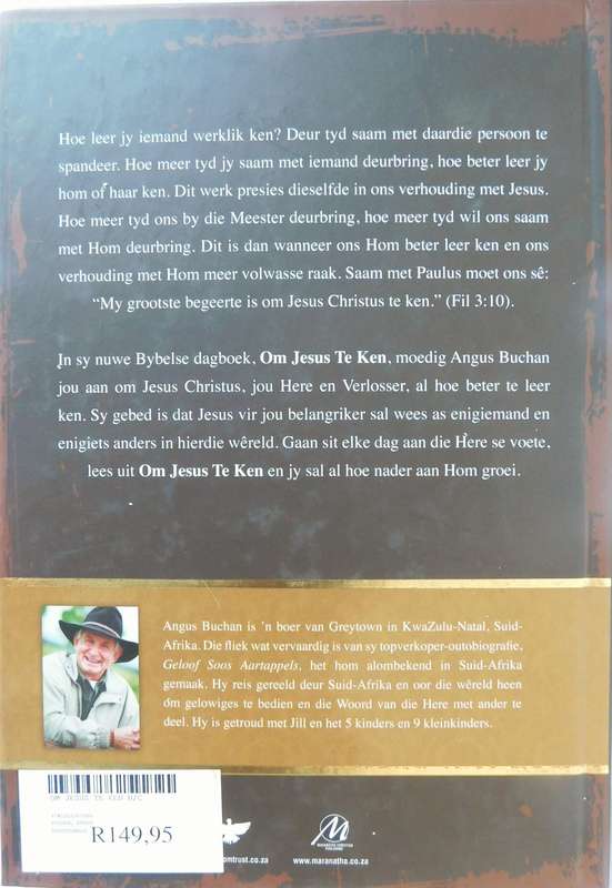 ANGUS BUCHAN - Om Jesus Te Ken, Dagstukke [BOOK]
