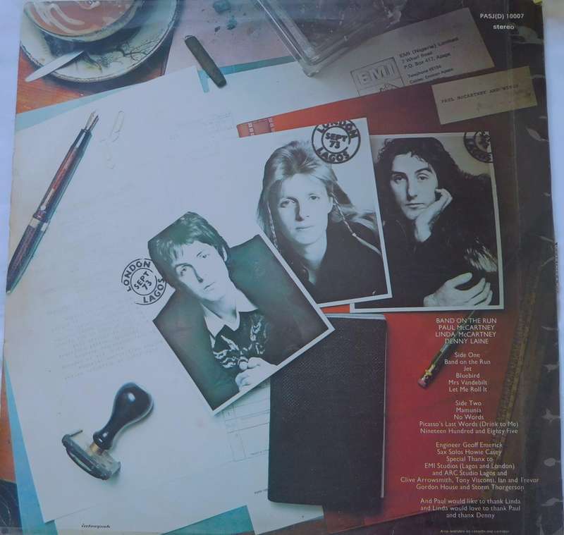 WINGS - BAND ON THE RUN [LP]