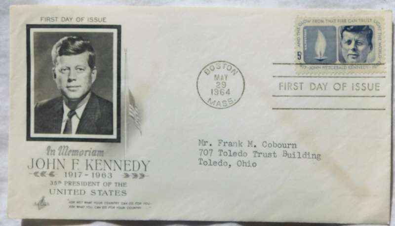 STAMPS - USA  John F. Kennedy FDC 1964