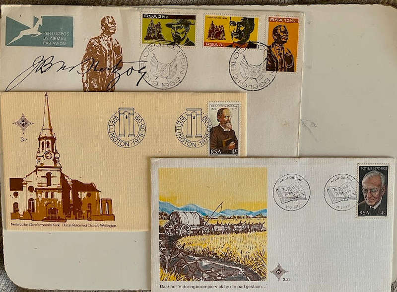 STAMPS - SOUTH AFRICA FDC - Famous South Africans (Three FDC)