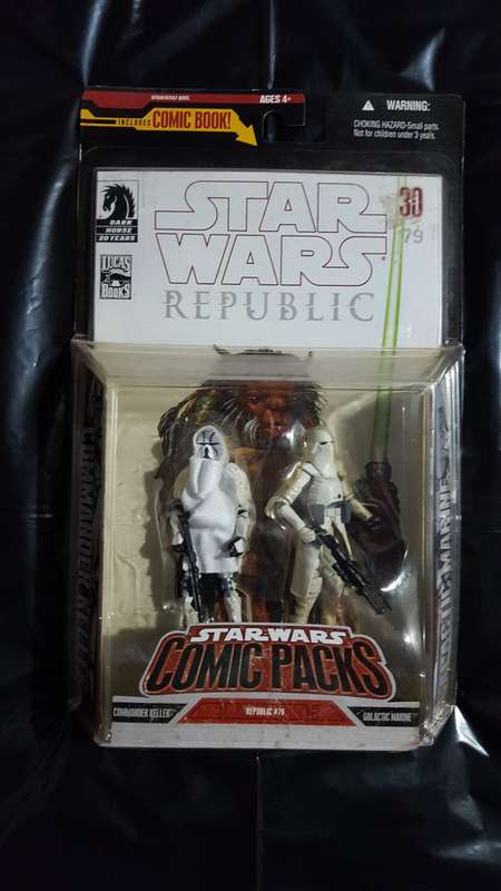 Star Wars - Comic Packs - Commander Keller & Galactic Marine (2007) [Hasbro]