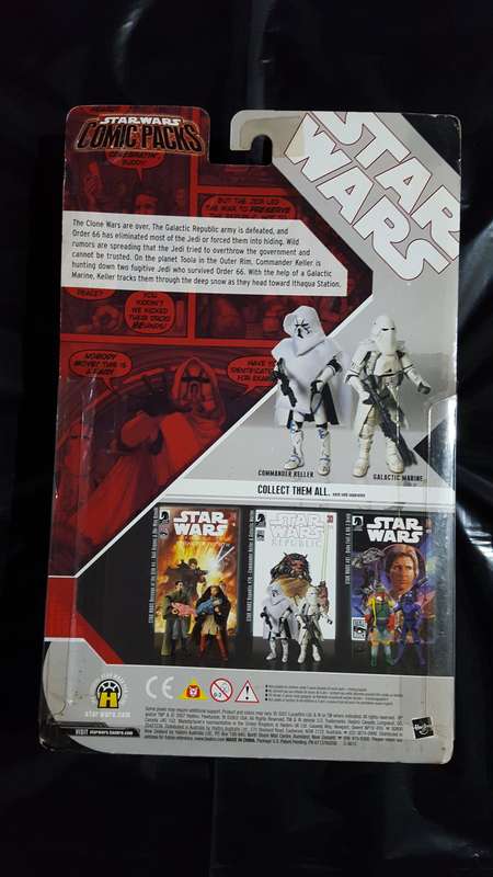 Star Wars - Comic Packs - Commander Keller & Galactic Marine (2007) [Hasbro]