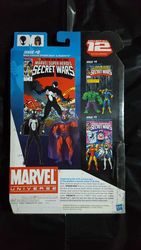 Marvel Universe - Comic Packs - Secret Wars #8 Black Costume Spider-Man & Magneto (2009) [Hasbro]