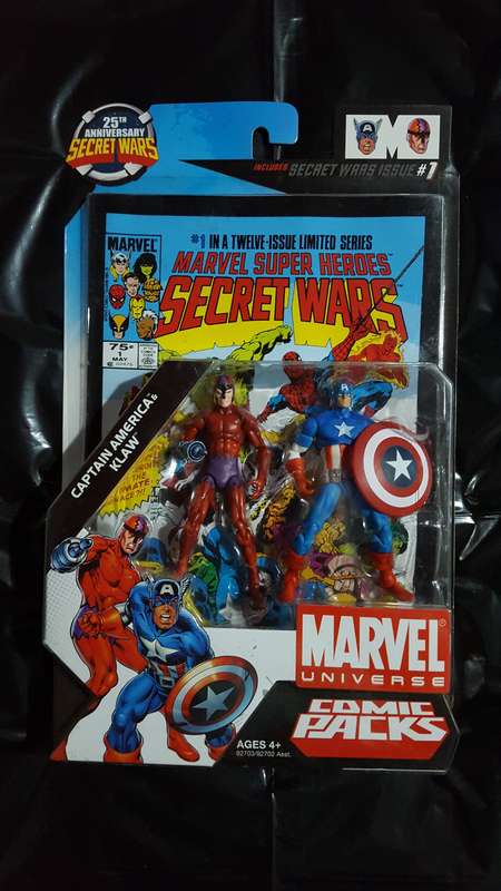 Marvel Universe - Comic Packs - Secret Wars #1 Captain America & Klaw (2009) [Hasbro]