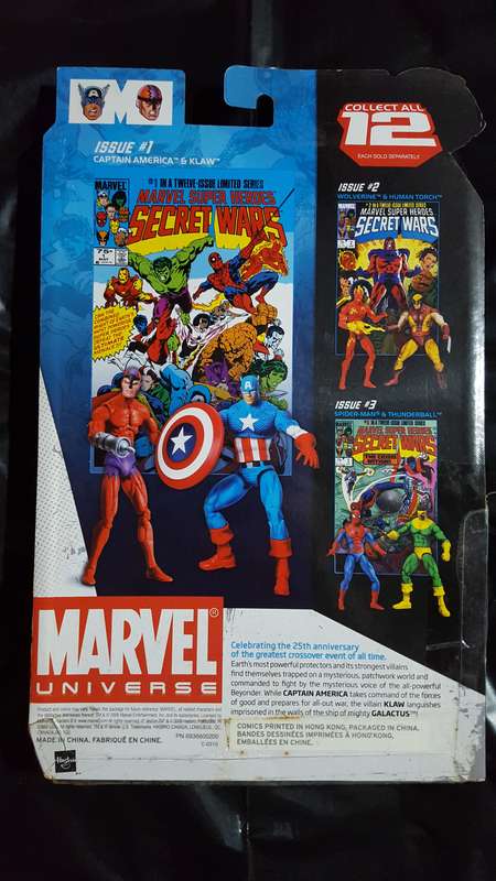 Marvel Universe - Comic Packs - Secret Wars #1 Captain America & Klaw (2009) [Hasbro]