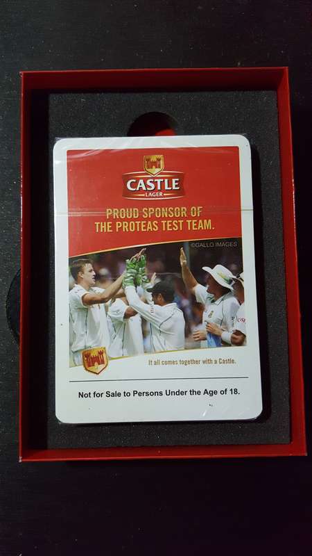 Castle Lager - Proteas Cricket Test Team  - Collector's Tin Playing Card Set