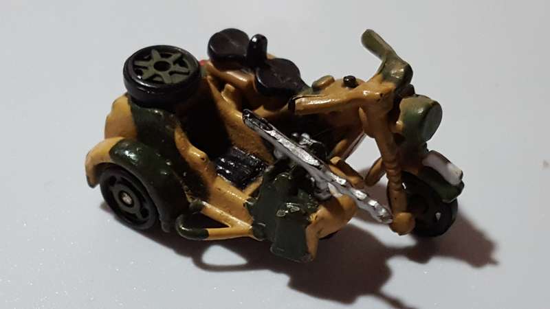 Micro Machines 1989 Galoob Military II BMW R75 w/Side Car