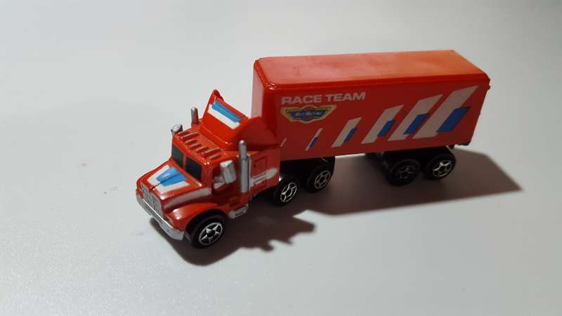 Micro Machines 1989 Galoob Race Team Semi Box Truck Lorry Kenworth