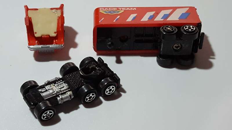 Micro Machines 1989 Galoob Race Team Semi Box Truck Lorry Kenworth