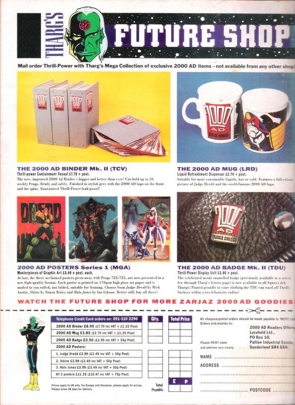 2000AD Featuring Judge Dredd (Prog # 747) [7 Sep 91]