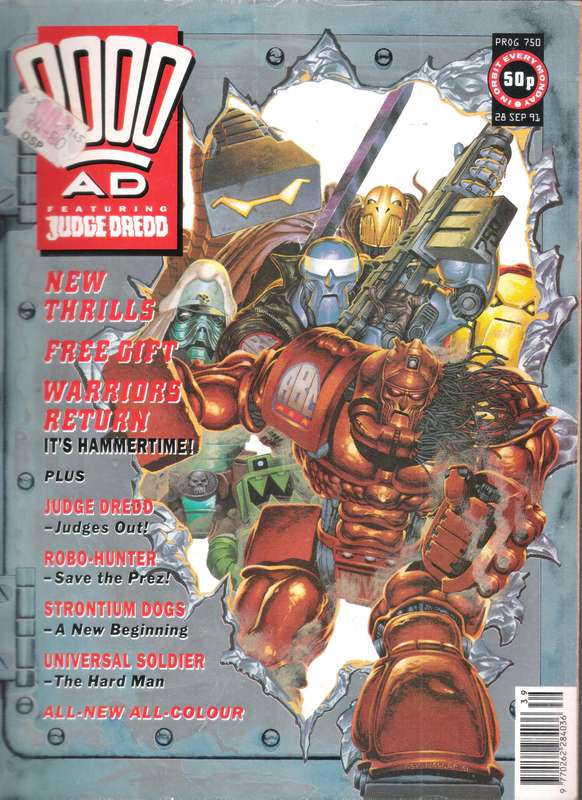2000AD Featuring Judge Dredd (Prog # 750) [28 Sep 91]