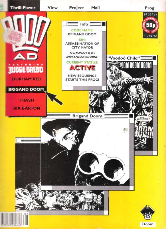 2000AD Featuring Judge Dredd (Prog # 764) [4 Jan 92]