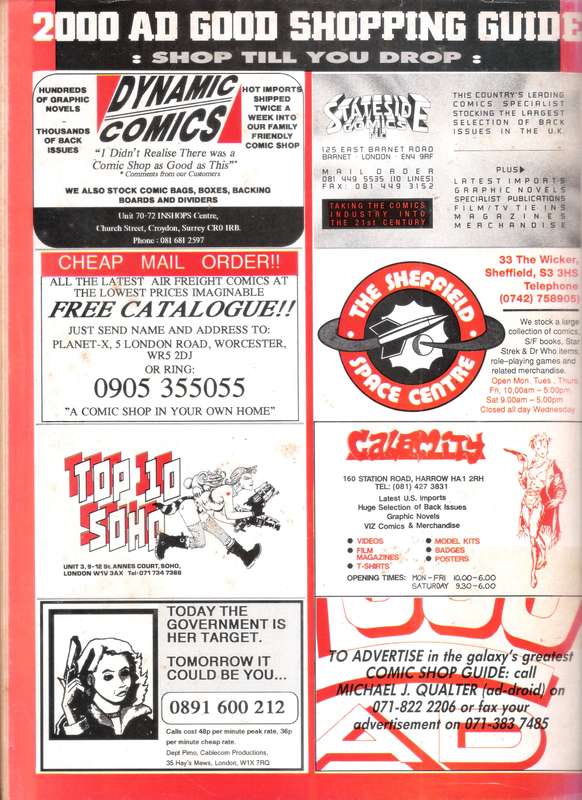 2000AD Featuring Judge Dredd (Prog # 781) [2 May 92]