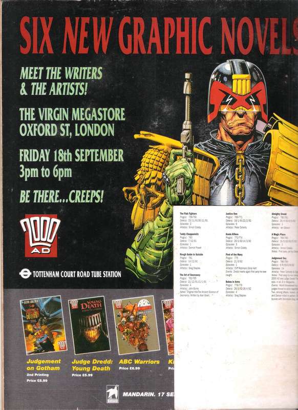 2000AD Featuring Judge Dredd (Prog # 801) 19 Sep 92]