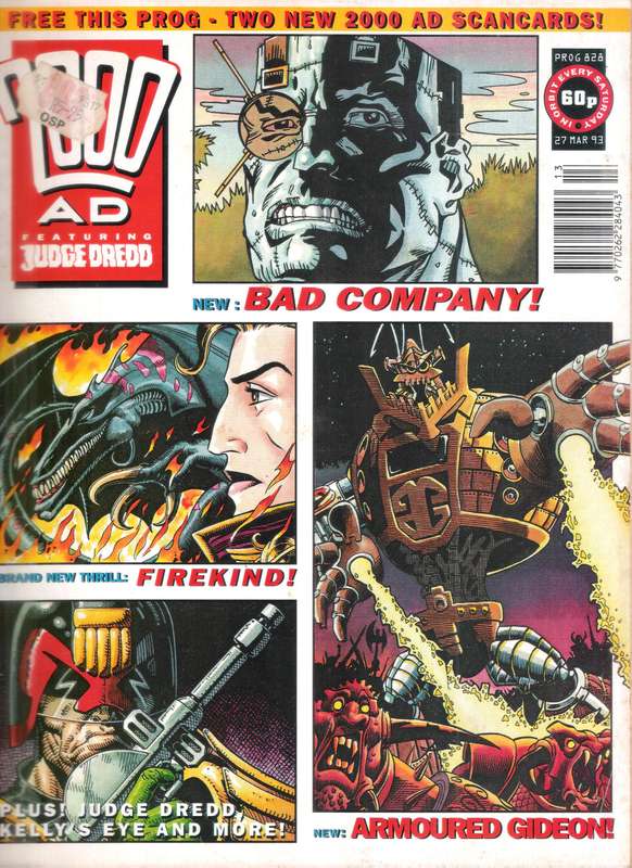 2000AD Featuring Judge Dredd (Prog # 828) [27 Mar 93]