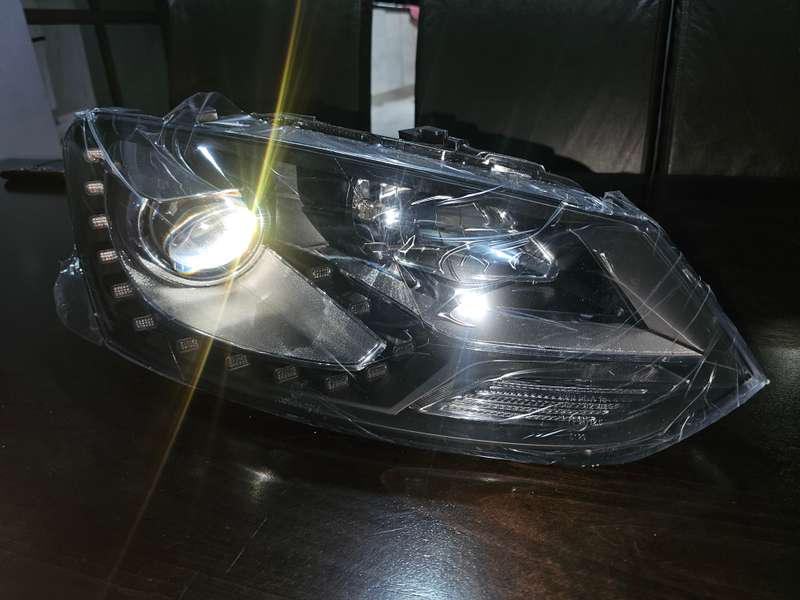 LED Style Headlights Compatible With VW Polo Facelift 6 Gti 2010-17/Vivo 2018 Set