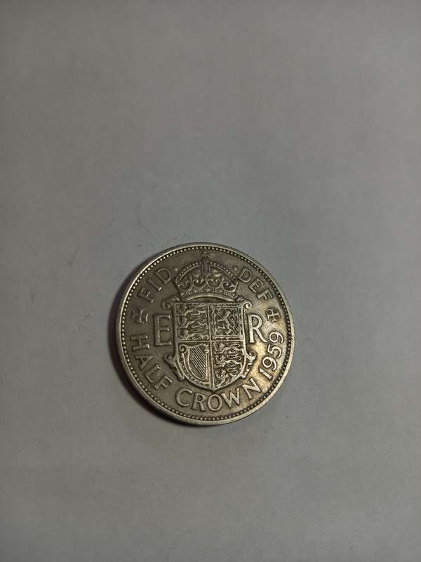 QE2, 1959 UK, Halve Crown