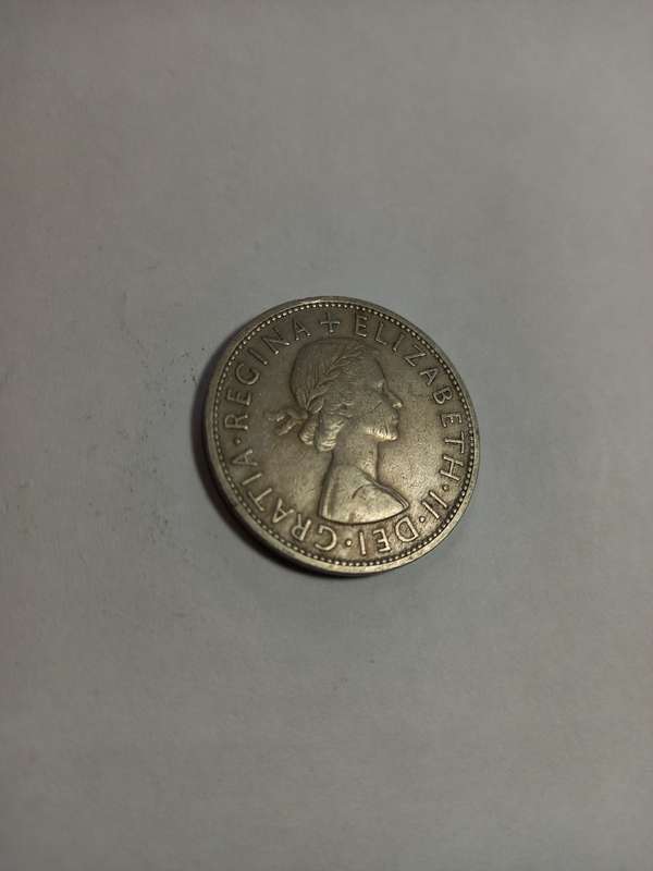 QE2, 1959 UK, Halve Crown