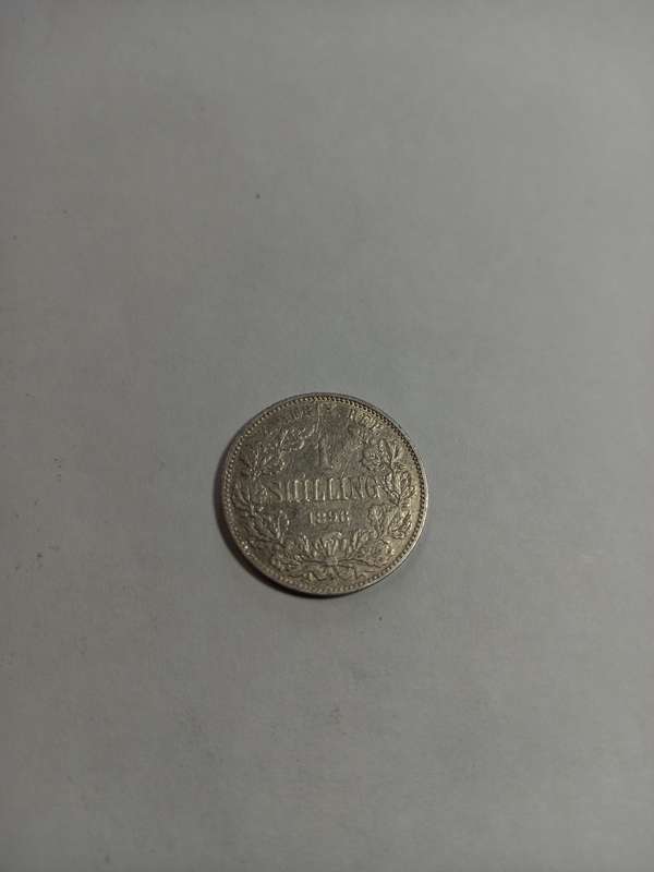 ZAR Kruger 1896, 1 Shilling, Silver Coin.