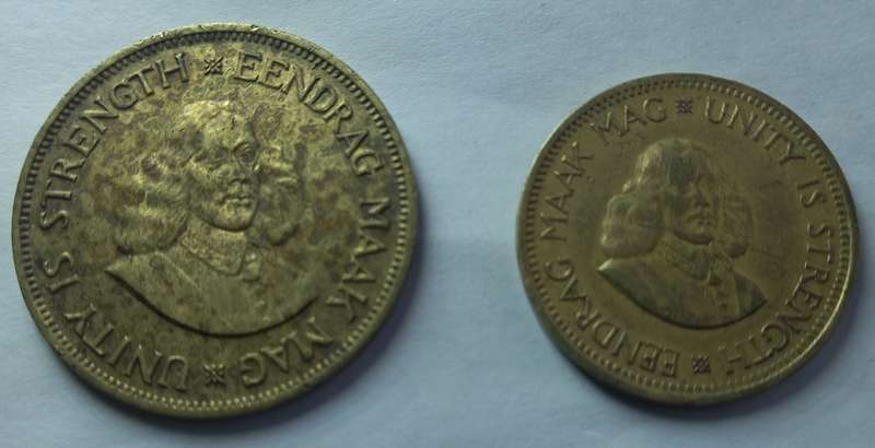 Collection. S.A. 1961, 1 cent and half cent