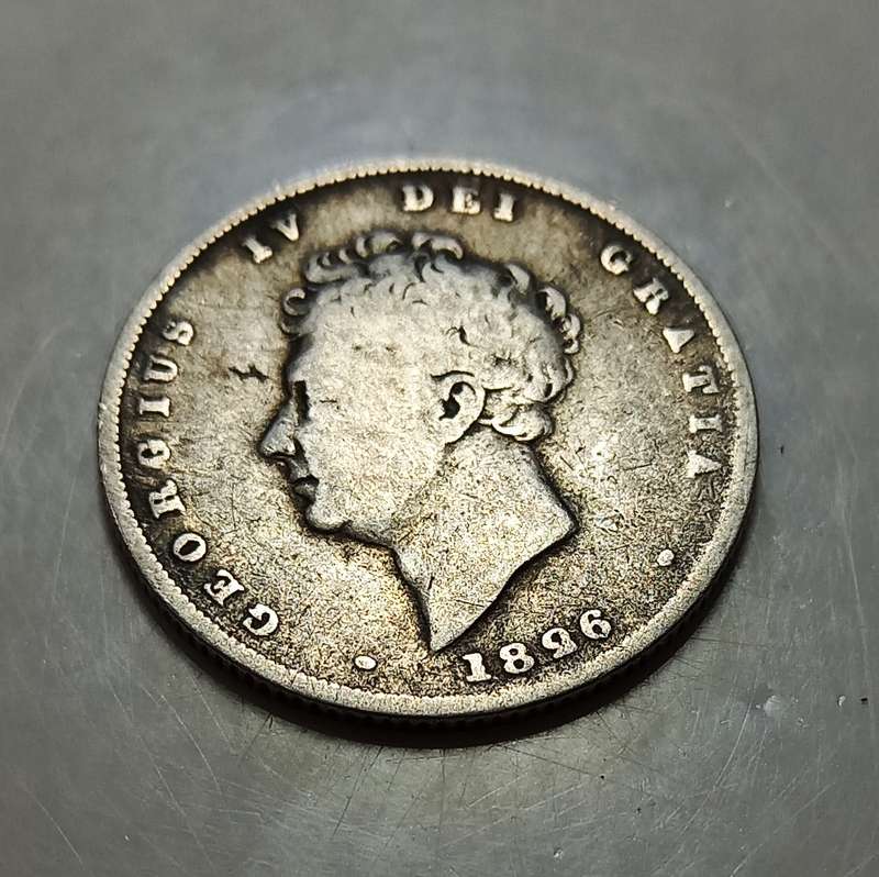 1826 UK 1 Shilling, Silver
