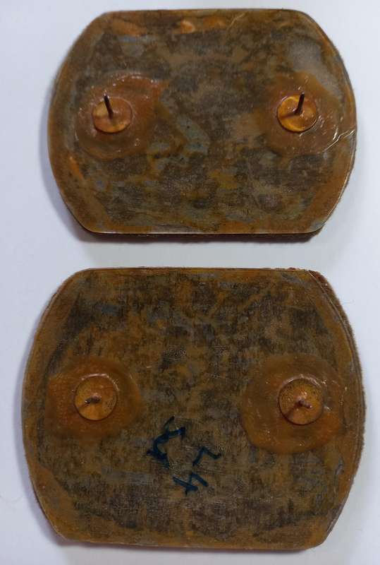 SADF warrant officer insignia, pair.