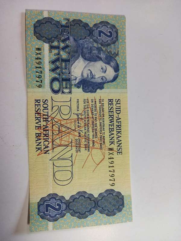 Replacement note GPC De Kock. R2 --WX- ( UNC ?)