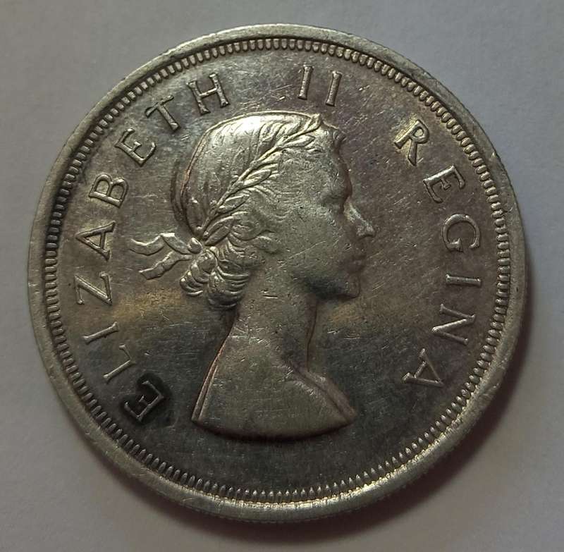 1953, 5 Shilling, South Africa/ Suid Afrika