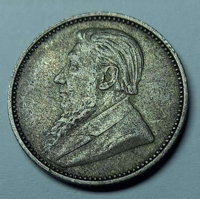 ZAR 1897, Sixpence silver, 6D