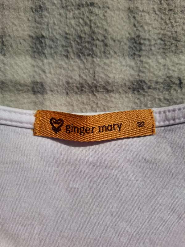 Ginger Mary Puffy Sleeve Graphic Shirt (BRAND NEW)