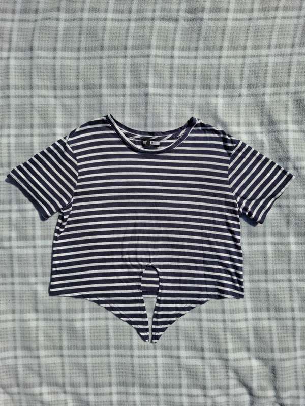 Mr Price RT Navy & White Striped Crop Top