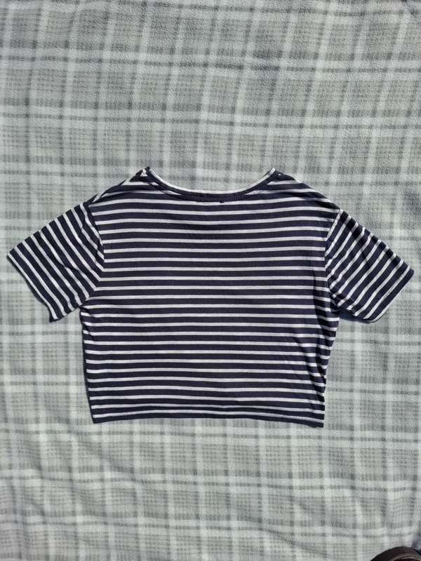 Mr Price RT Navy & White Striped Crop Top