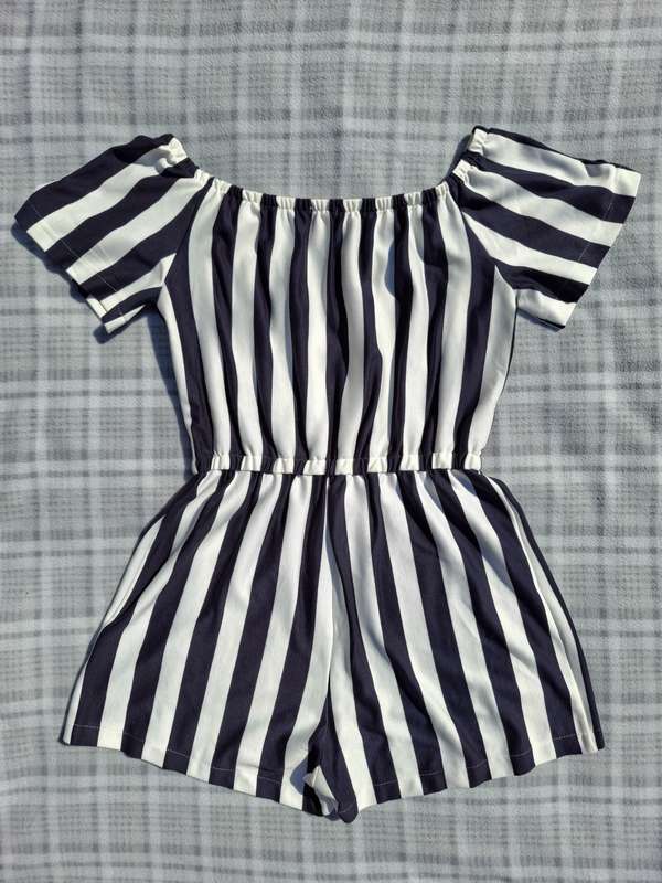 Superbalist Navy & White Striped Romper